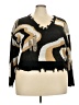 Ashley Stewart 100% Acrylic Animal Print Black Pullover Sweater Size 22 - 24 Plus - photo 1