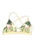 Unbranded Tropical Yellow Swimsuit Top Size M - photo 1