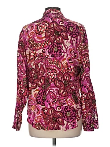 Johnny Was Long Sleeve Silk Top (view 2)