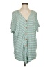 Entro Teal Short Sleeve Top Size S - photo 1