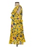Cooper & Ella 100% Polyester Print Yellow Casual Dress Size S - photo 5