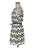 Pink Owl 100% Polyester Chevron-herringbone Ivory Casual Dress Size M - photo 5