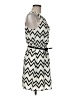 Pink Owl 100% Polyester Chevron-herringbone Ivory Casual Dress Size M - photo 4