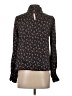Intermix 100% Silk Black Long Sleeve Turtleneck Size 0 - photo 2
