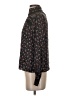 Intermix 100% Silk Black Long Sleeve Turtleneck Size 0 - photo 5