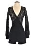 Va Va Voom 100% Polyester Black Romper Size S - photo 1