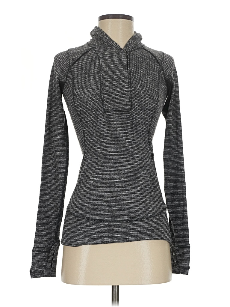 Pre-owned Lululemon Athletica Fleece Jacket In Gray