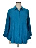 Soft Surroundings Blue 3/4 Sleeve Button-Down Shirt Size XL - photo 1