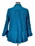 Soft Surroundings Blue 3/4 Sleeve Button-Down Shirt Size XL - photo 2