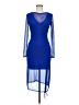 Unbranded 100% Polyester Blue Cocktail Dress Size M (estimated) - photo 1