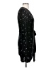 Double Crazy Stars Black Cocktail Dress Size S - photo 4