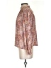 Hinge 100% Viscose Brown Long Sleeve Blouse Size S - photo 5