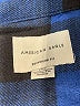 American Eagle Outfitters Checkered-gingham Blue Long Sleeve Blouse Size L - photo 7