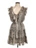 She + Sky 100% Polyester Paisley Gray Cocktail Dress Size L - photo 1