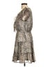 She + Sky 100% Polyester Paisley Gray Cocktail Dress Size L - photo 5