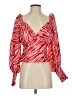 Slate & Willow 100% Polyester Red 3/4 Sleeve Blouse Size S - photo 1