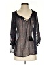 Joie 100% Silk Gray 3/4 Sleeve Silk Top Size S - photo 1