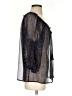Joie 100% Silk Gray 3/4 Sleeve Silk Top Size S - photo 4