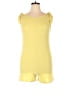 Forever Rose Couture Solid Yellow Romper Size L - photo 1