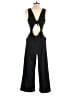 Lush Solid Black Jumpsuit Size S - photo 2