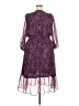Talbots Paisley Purple Cocktail Dress Size 18 - photo 2