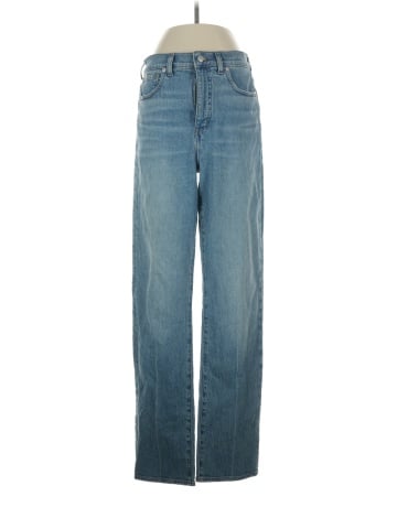 Madewell The Tall '90s Straight Jean in Rondell Wash: Crease Edition (view 1)