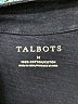Talbots 100% Cotton Blue 3/4 Sleeve Top Size M - photo 7