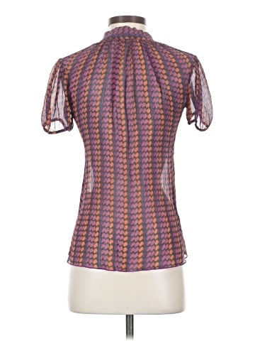 Trina Turk Short Sleeve Silk Top (view 2)