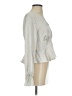 Express Outlet 100% Polyester Ivory Long Sleeve Blouse Size S - photo 4