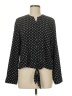 Chico's Polka Dots Black Long Sleeve Blouse Size Med (1) - photo 1