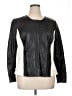 Halogen 100% Leather Black Jacket Size 14 - photo 1