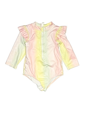 Pink Platinum Long Sleeve Onesie (view 1)