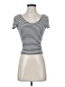 Express One Eleven Black Short Sleeve Top Size S - photo 1