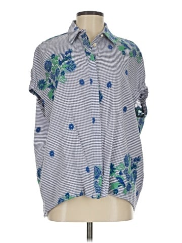 Pearl By Lela Rose Short Sleeve Blouse (view 1)