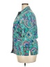 Alia 100% Polyester Paisley Teal 3/4 Sleeve Blouse Size XXL (estimated) - photo 5