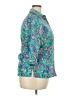 Alia 100% Polyester Paisley Teal 3/4 Sleeve Blouse Size XXL (estimated) - photo 4