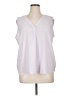Style&Co 100% Polyester White Sleeveless Blouse Size XL - photo 1