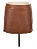 Mason 100% Polyester Solid Brown Faux Leather Skirt Size 6 - photo 1