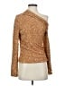 Self-Portrait Gold Long Sleeve Top Size 4 - photo 1