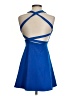 Unbranded Solid Blue Cocktail Dress Size XS - photo 2