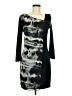 Ronen Chen 100% Polyester Graphic Black Cocktail Dress Size 8 (2) - photo 1