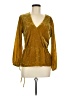 J.Crew Gold 3/4 Sleeve Blouse Size 6 - photo 1