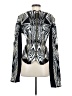 Herve Leger Graphic Silver Black Jacket Size S - photo 2