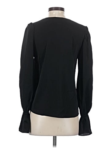 Aqua Long Sleeve Blouse (view 2)