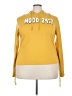 ON FIRE 100% Cotton Yellow Long Sleeve Top Size 3X - photo 1
