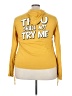 ON FIRE 100% Cotton Yellow Long Sleeve Top Size 3X - photo 2