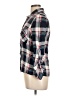 Love Tree 100% Rayon Plaid Blue Long Sleeve Button-Down Shirt Size L - photo 5