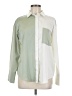 4th and Reckless Color Block Green Long Sleeve Blouse Size M - photo 1