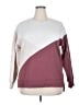Green Tea Color Block Burgundy Sweatshirt Size XXL - photo 1