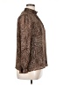 1.State 100% Polyester Animal Print Brown Long Sleeve Blouse Size XL - photo 4